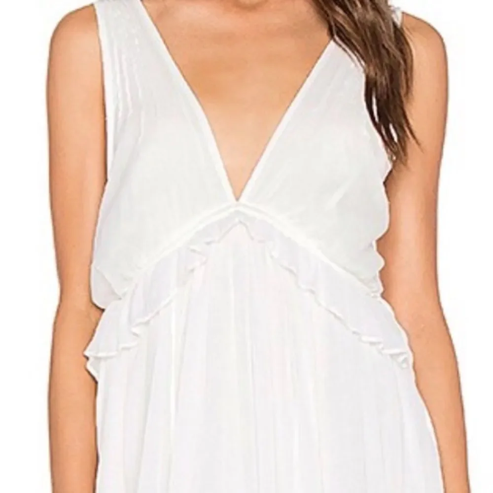 Free People Rio Grande White Sleeveless Mini Dress in Ivory S